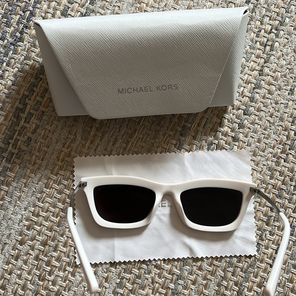 Michael Kors White Frame Stowe Sunglasses - Picture 11 of 13